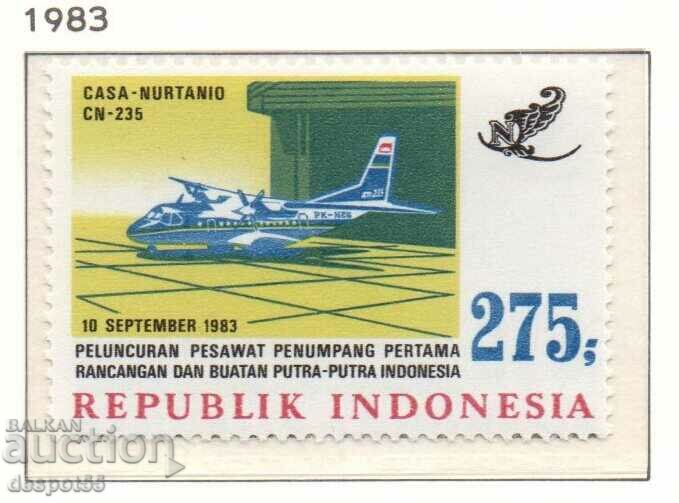 1983. Индонезия. Индонезийски самолет.