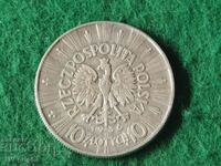 10 злоти сребро Полша 1936