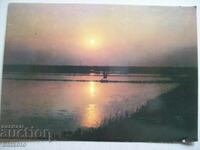 Картичка  Бургас изгрев слънце Д8741А