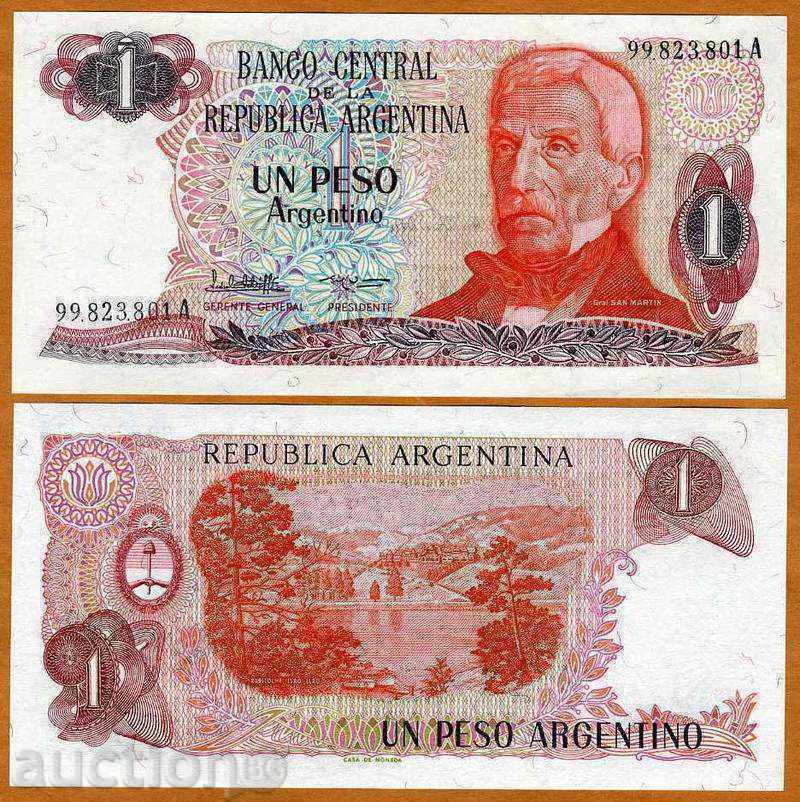 ZORBA AUCTIONS ARGENTINA 1 PESO 1983 UNC