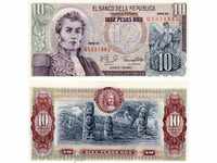 Zorba TOP LICITAȚII COLUMBIA 10 Peso ORO 1980 UNC