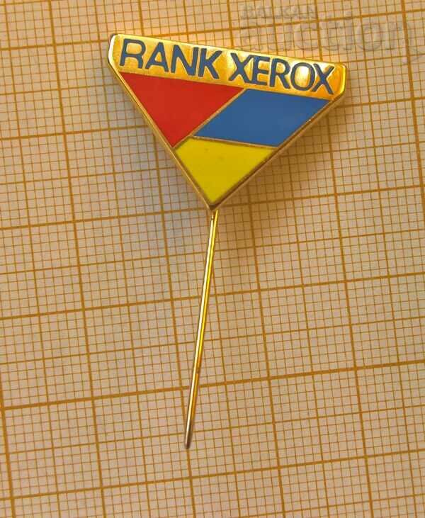Rank Xerox badge