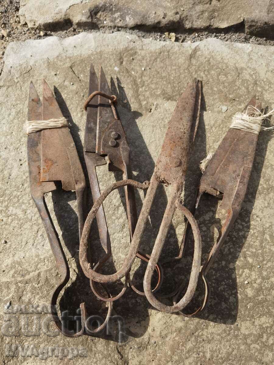 Lot of old scissors