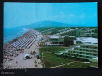 Vedere Albena cu hoteluri și plajă 1974 K405