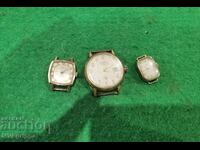 Lot of gold plated wristwatches