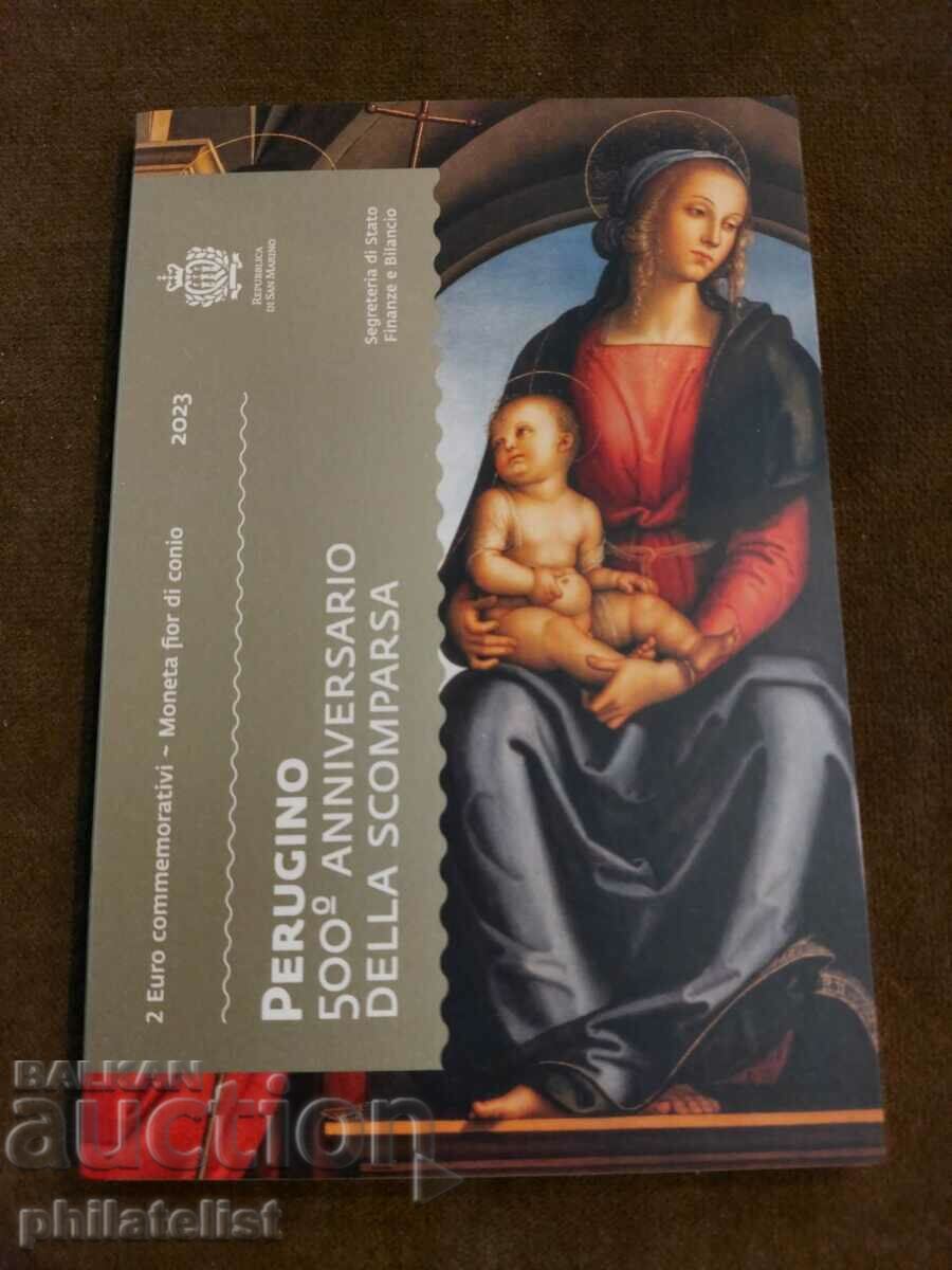 San Marino 2023 - 2 euros - Pietro Perugino - Perugino