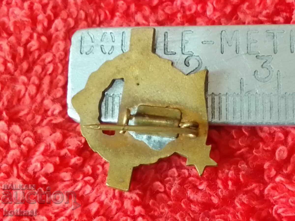 Стара масивна метална соц значка емайл 4 ст. Унгария с цена € 2.80 | 5.48 лв.