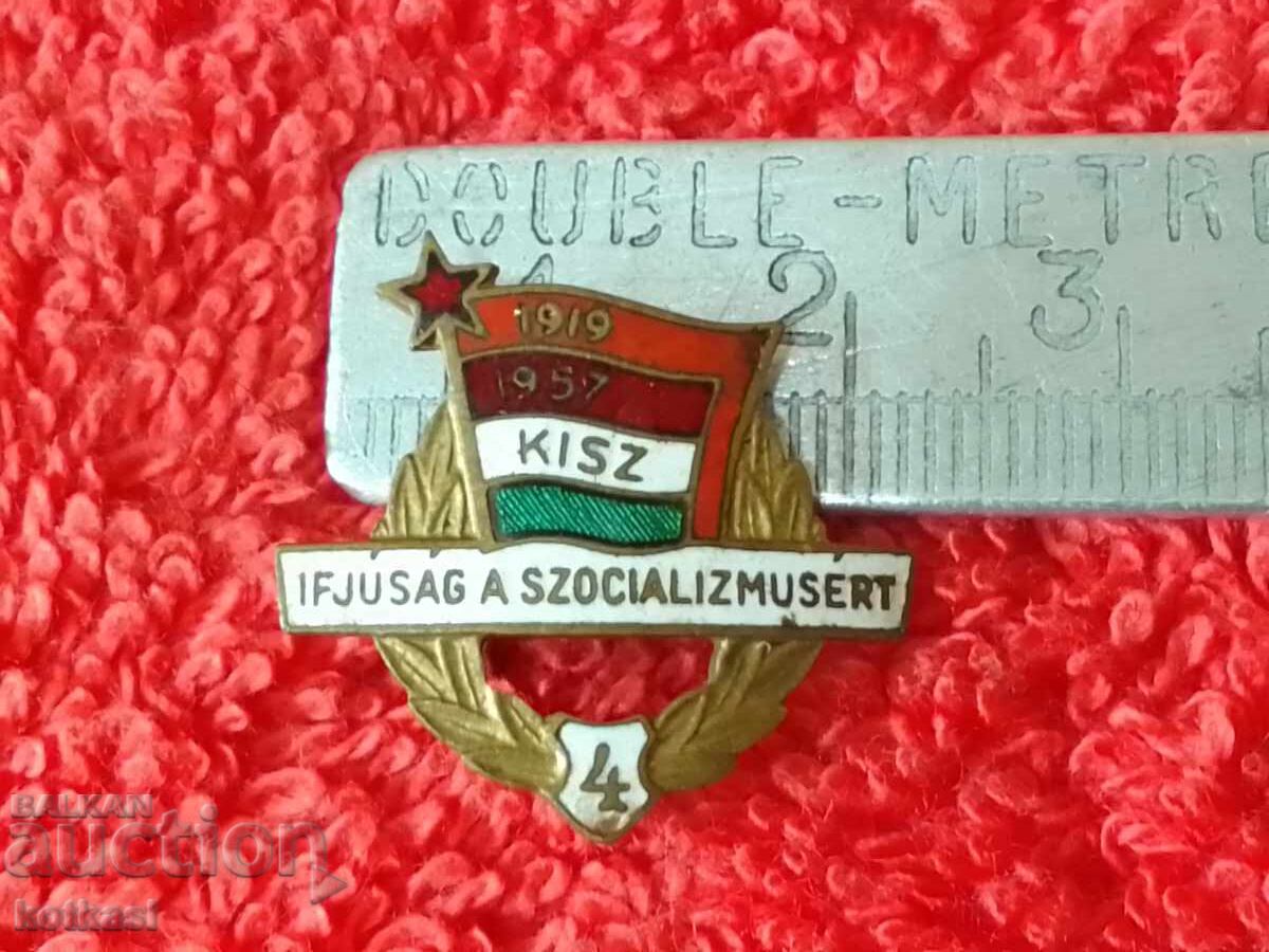 Old solid metal social badge enamel 4th cent. Hungary Old solid metal social badge enamel 4th cent. Hungary