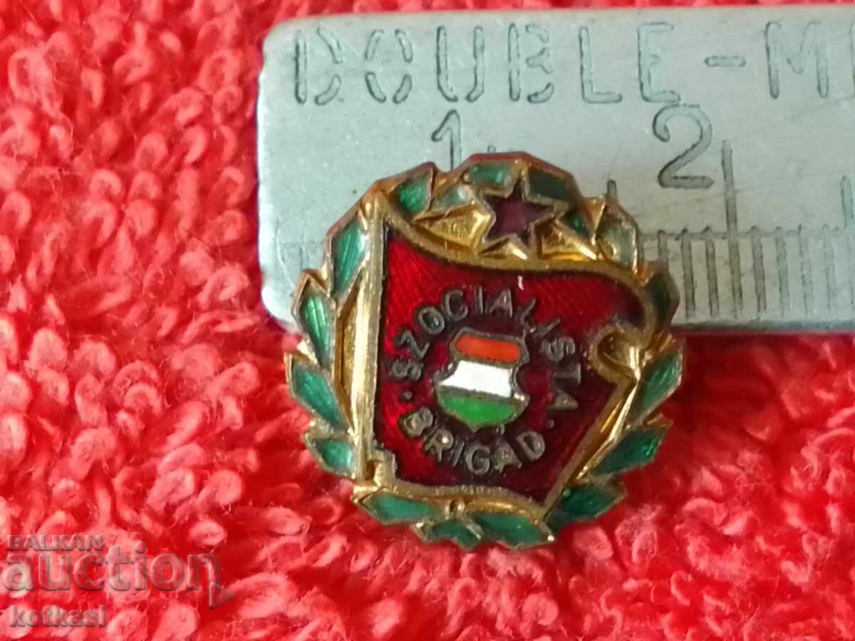 Old solid metal badge enamel Hungary Old solid metal badge enamel Hungary