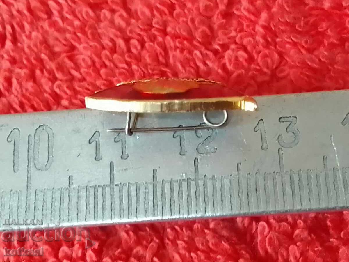 Auction Old metal badge VLKSM Leninsky zachet Auction Old metal badge VLKSM Leninsky zachet