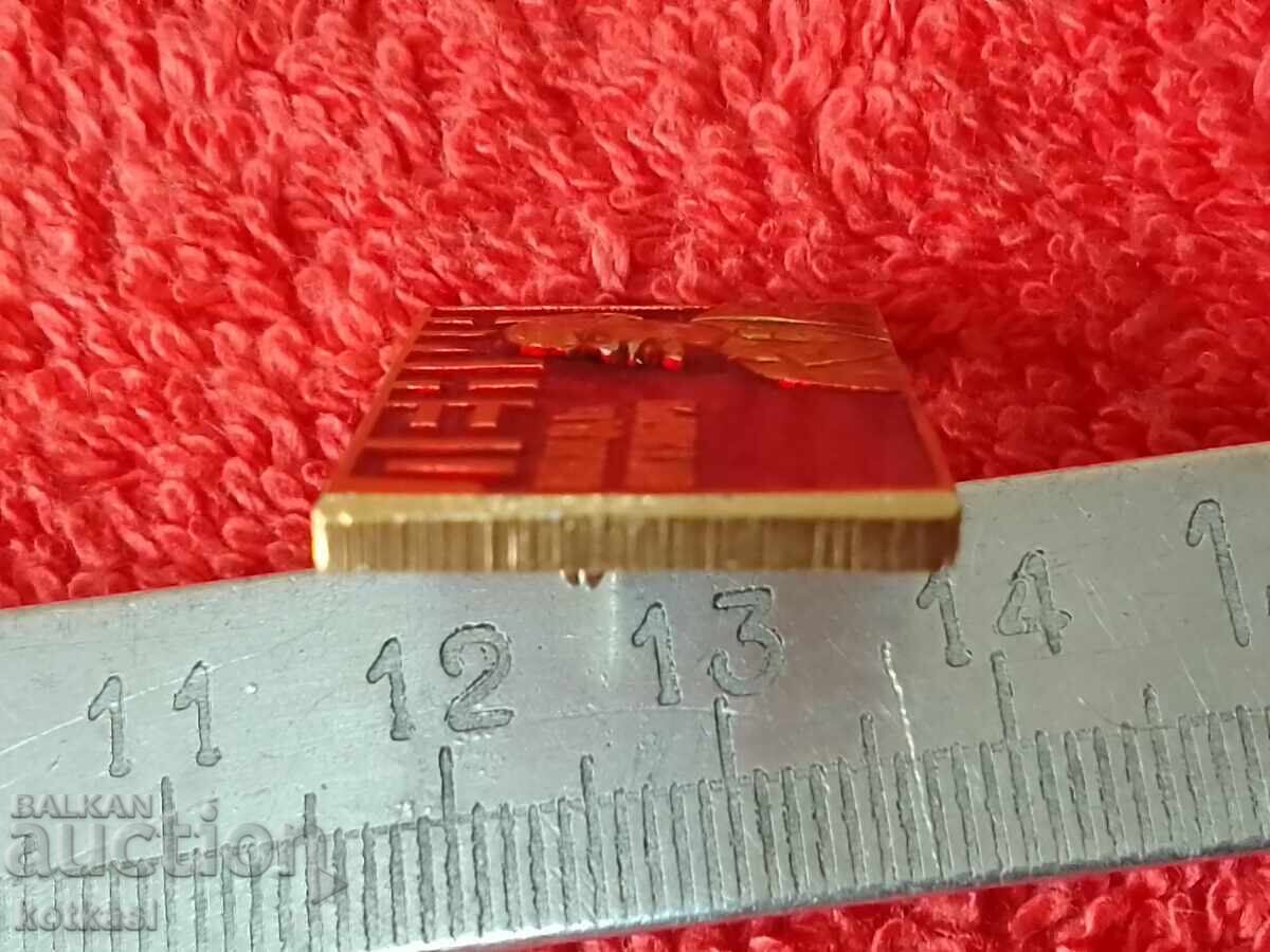 Auction Old metal badge LENIN LEADER OF OCTOBER Auction Old metal badge LENIN LEADER OF OCTOBER