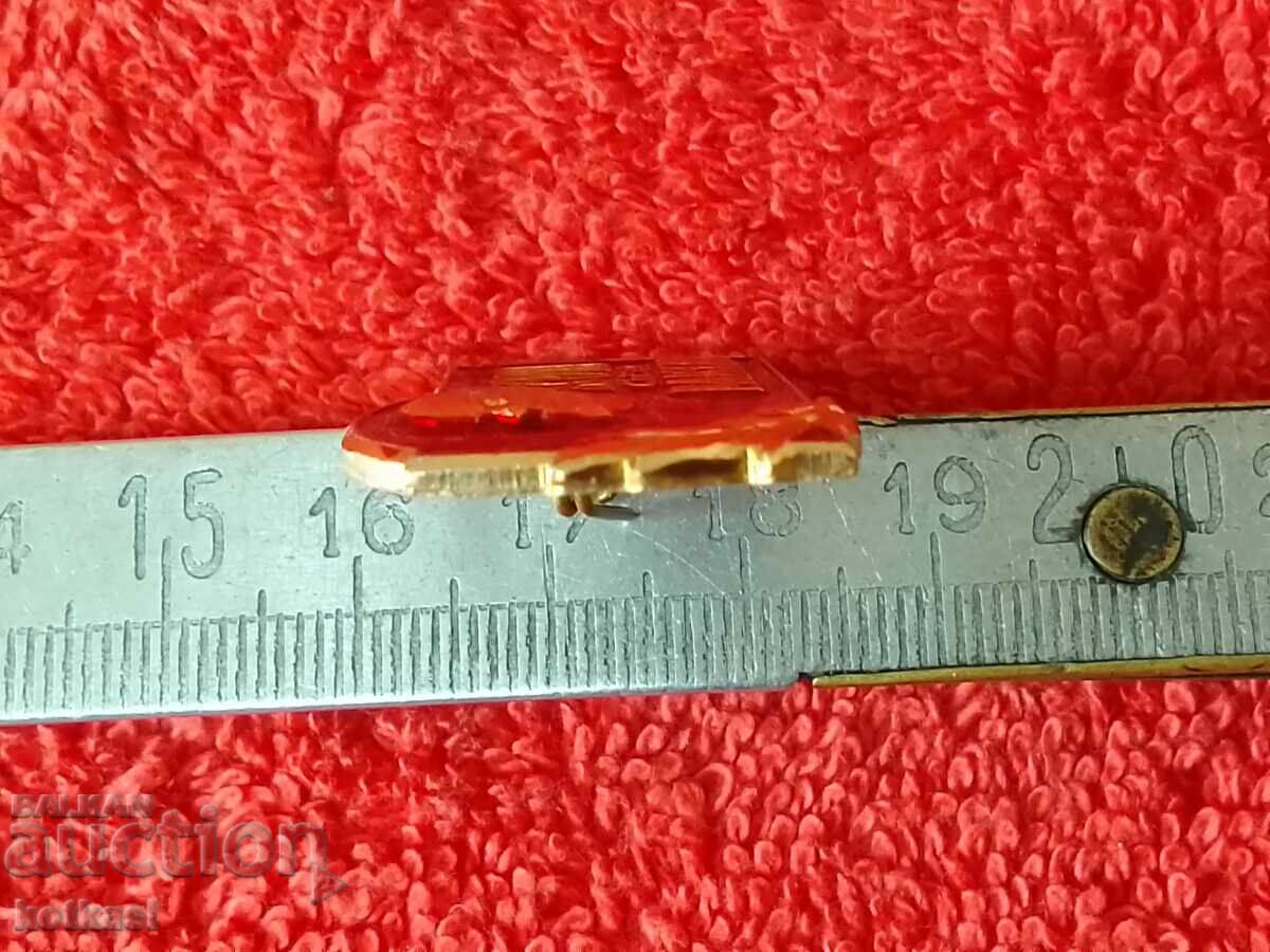 Auction Old metal badge LENIN 17th congress VLKSM Auction Old metal badge LENIN 17th congress VLKSM