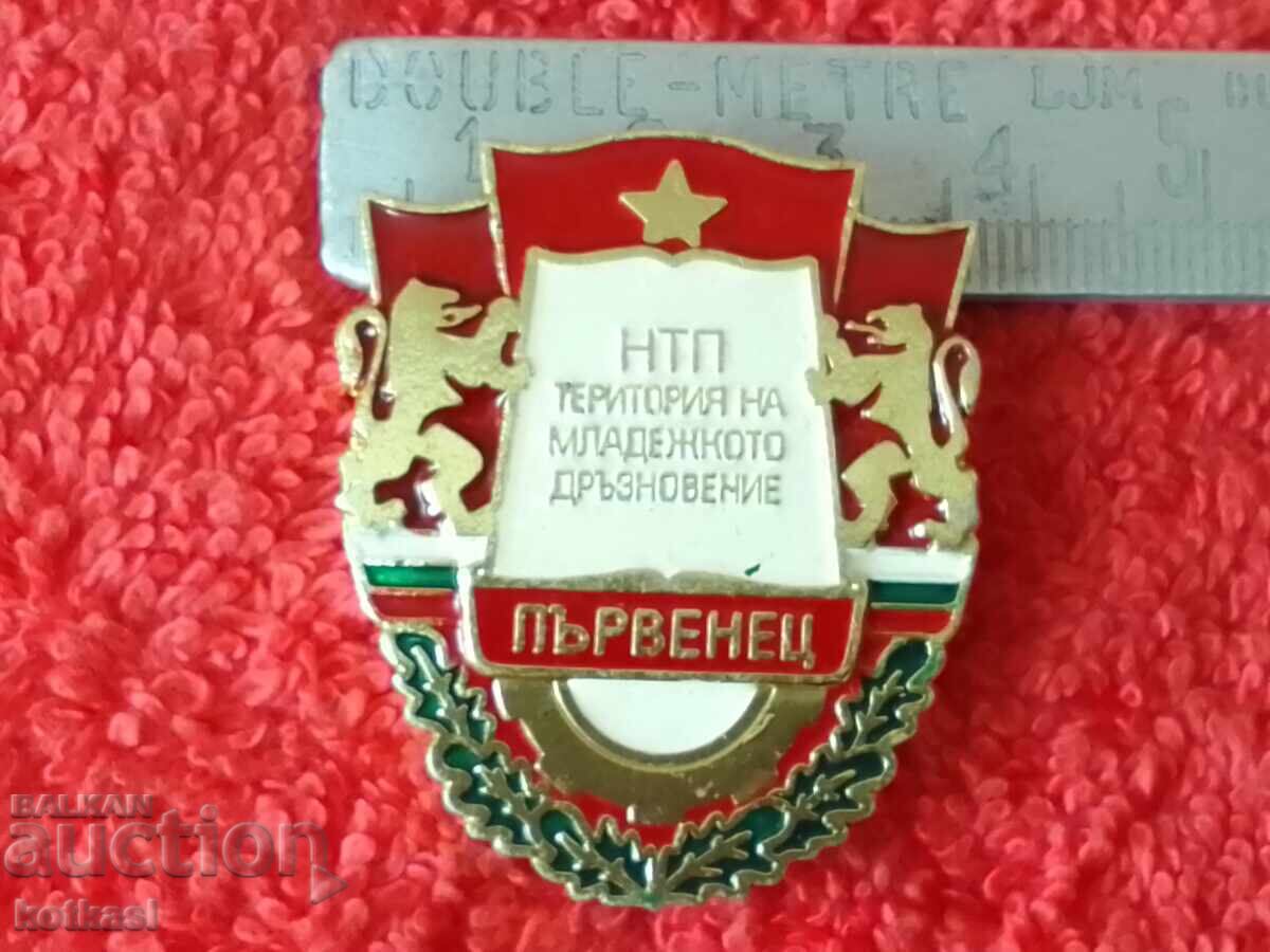 Old metal badge NTP Territory of the youth CHAMPIONSHIP Old metal badge NTP Territory of the youth CHAMPIONSHIP