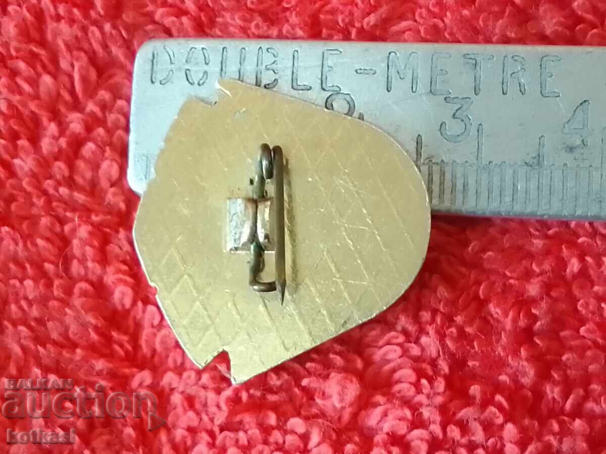 Old metal badge SHUMEN SMK with price 10.50 BGN | € 5.37