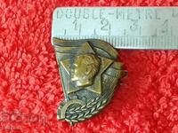 Old social badge bronze Josip Broz Tito Yugoslavia