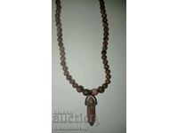Rhodonite - necklace / necklace with pendant