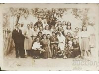 Царство България Стара снимка фотография на голяма група ...