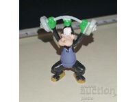 Old Miniature Retro Figure Goofy Badge - Picking Up ..