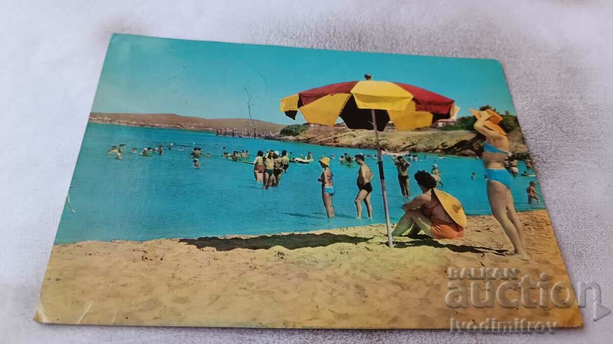 Καρτ ποστάλ Kiten Θέα από την παραλία 1962
