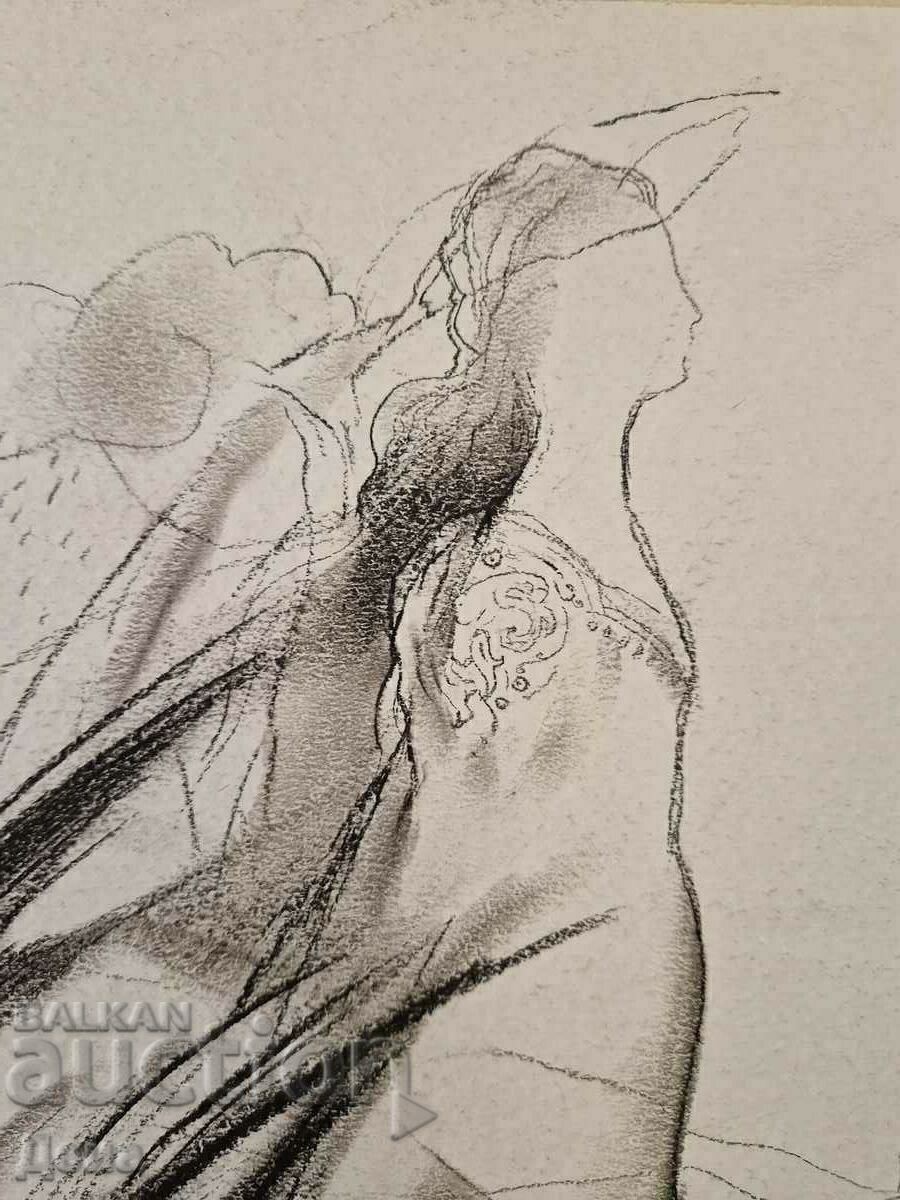 Auction Virginia Stoyanova drawing 1996. Auction Virginia Stoyanova drawing 1996.