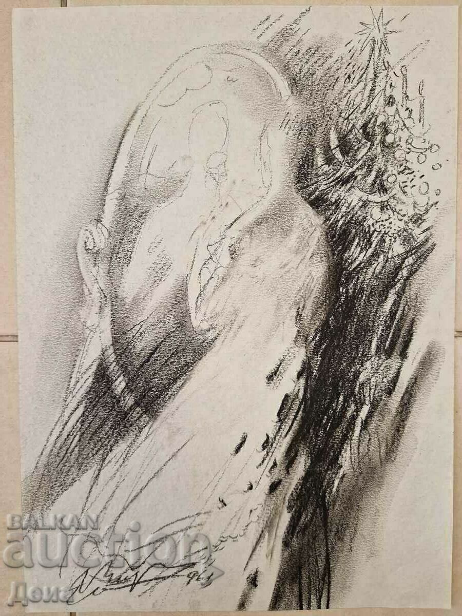 Virginia Stoyanova drawing 1996. Virginia Stoyanova drawing 1996.