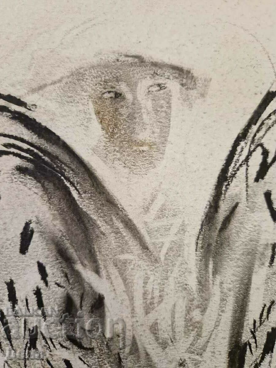 Auction Virginia Stoyanova drawing 1993. Auction Virginia Stoyanova drawing 1993.