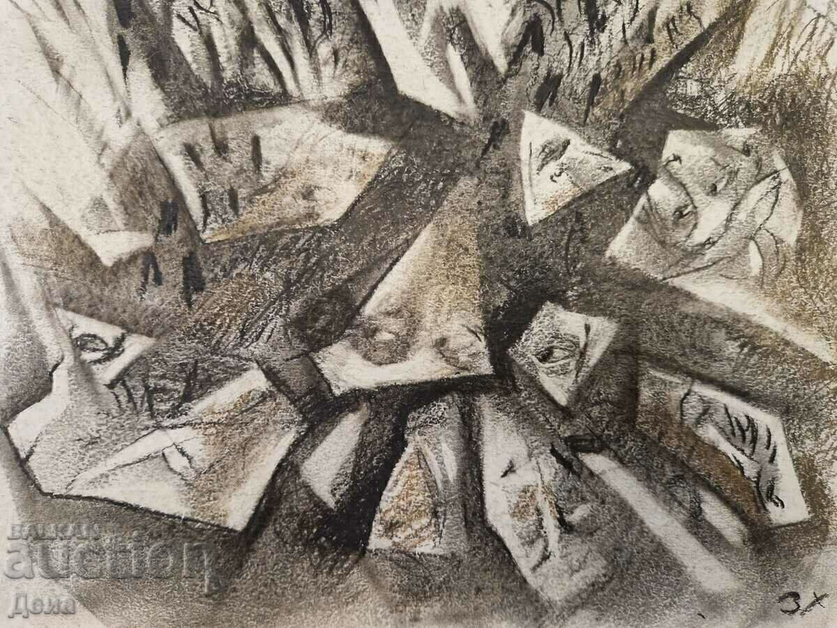 Delivery of Virginia Stoyanova drawing 1993. Delivery of Virginia Stoyanova drawing 1993.