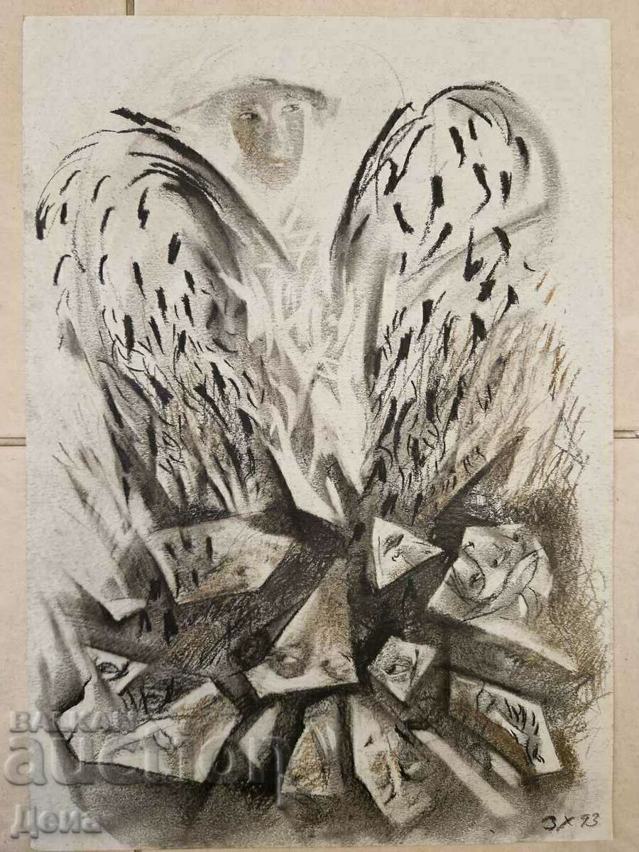 Virginia Stoyanova drawing 1993. Virginia Stoyanova drawing 1993.