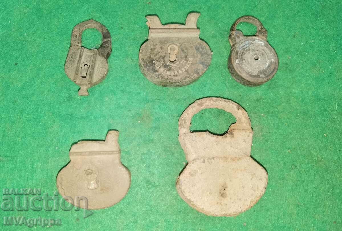 Old bronze padlocks