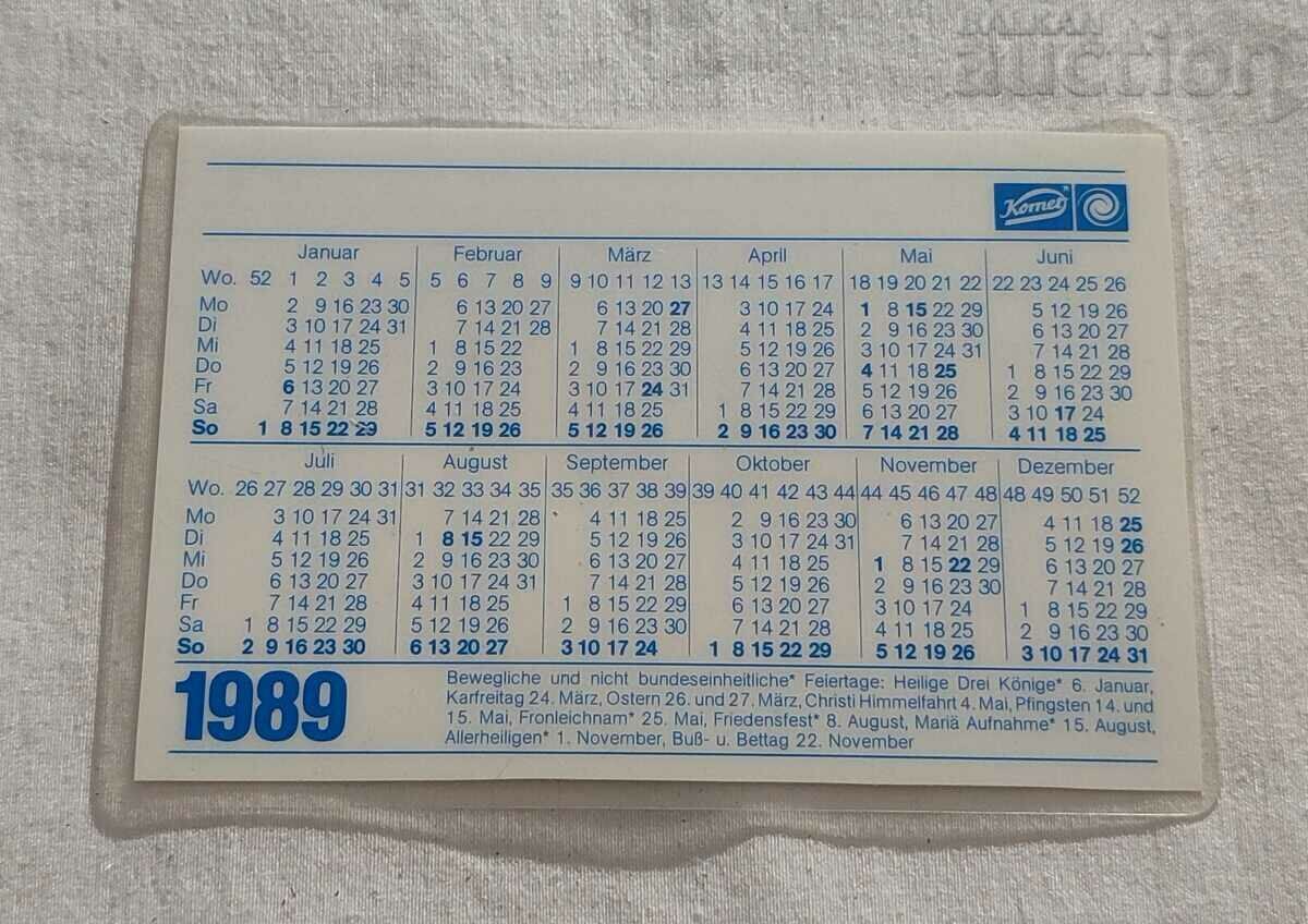КАЛЕНДАРЧЕ 1989 г. с цена 2.00 лв. | € 1.02 КАЛЕНДАРЧЕ 1989 г. с цена 2.00 лв. | € 1.02