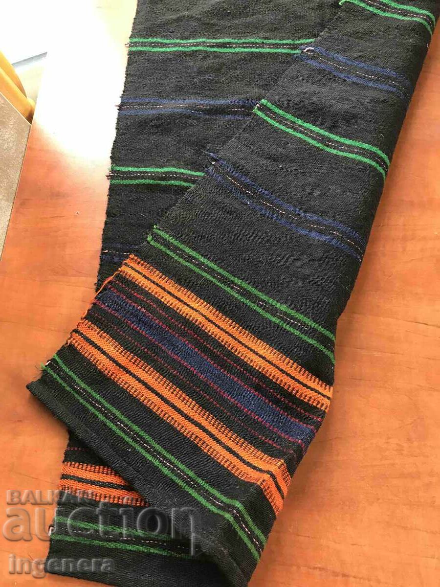 ANTIQUE ETHNIC WOVEN WOOL APRON - 5 ANTIQUE ETHNIC WOVEN WOOL APRON - 5