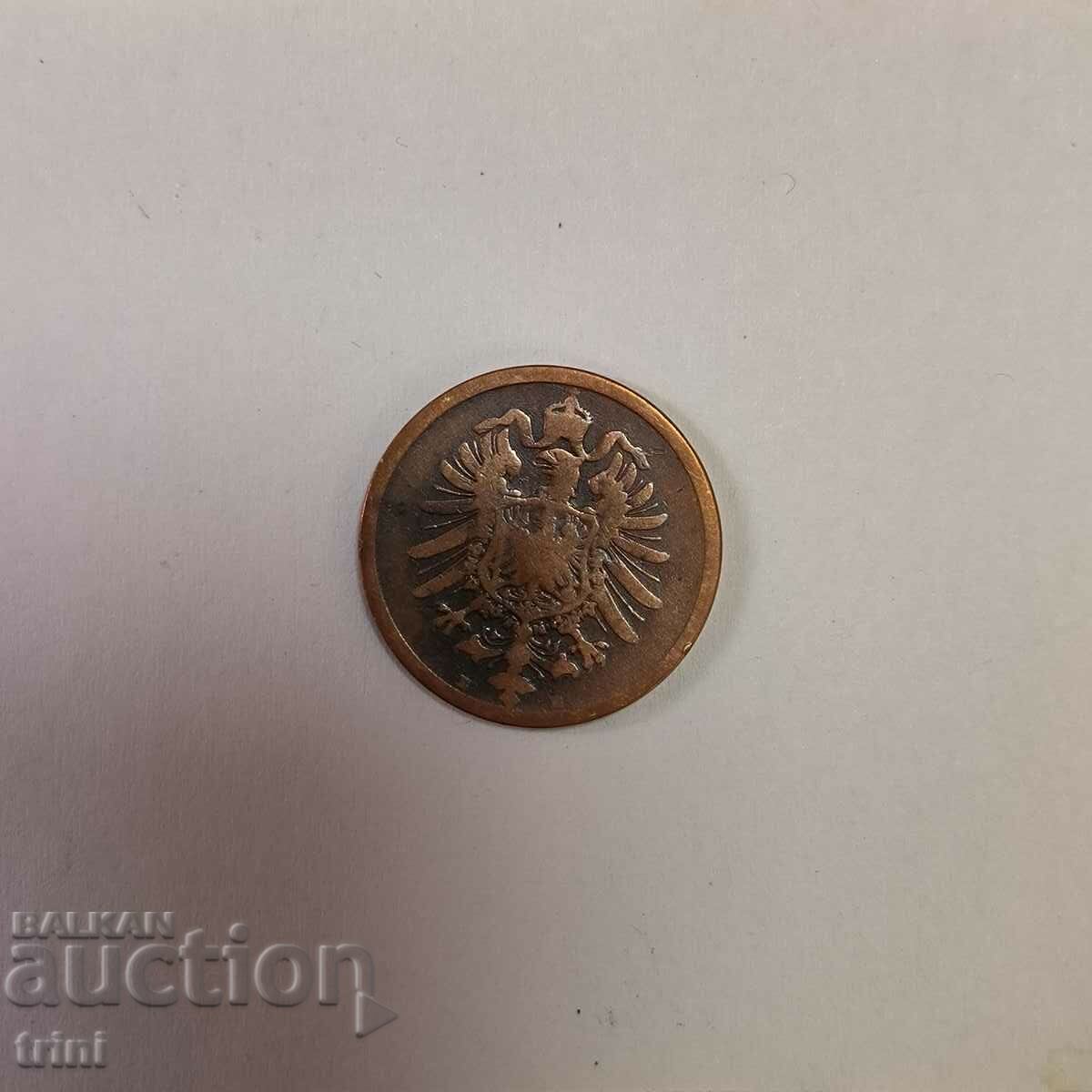 Germany 2 pfennig 1875 year "E" - Dresden with price 5.00 BGN | € 2.56 Germany 2 pfennig 1875 year "E" - Dresden with price 5.00 BGN | € 2.56