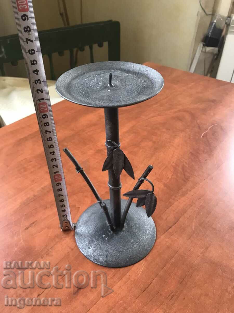 CANDLESTICK WROUGHT IRON METAL OLD with price 28.00 BGN | € 14.32 CANDLESTICK WROUGHT IRON METAL OLD with price 28.00 BGN | € 14.32