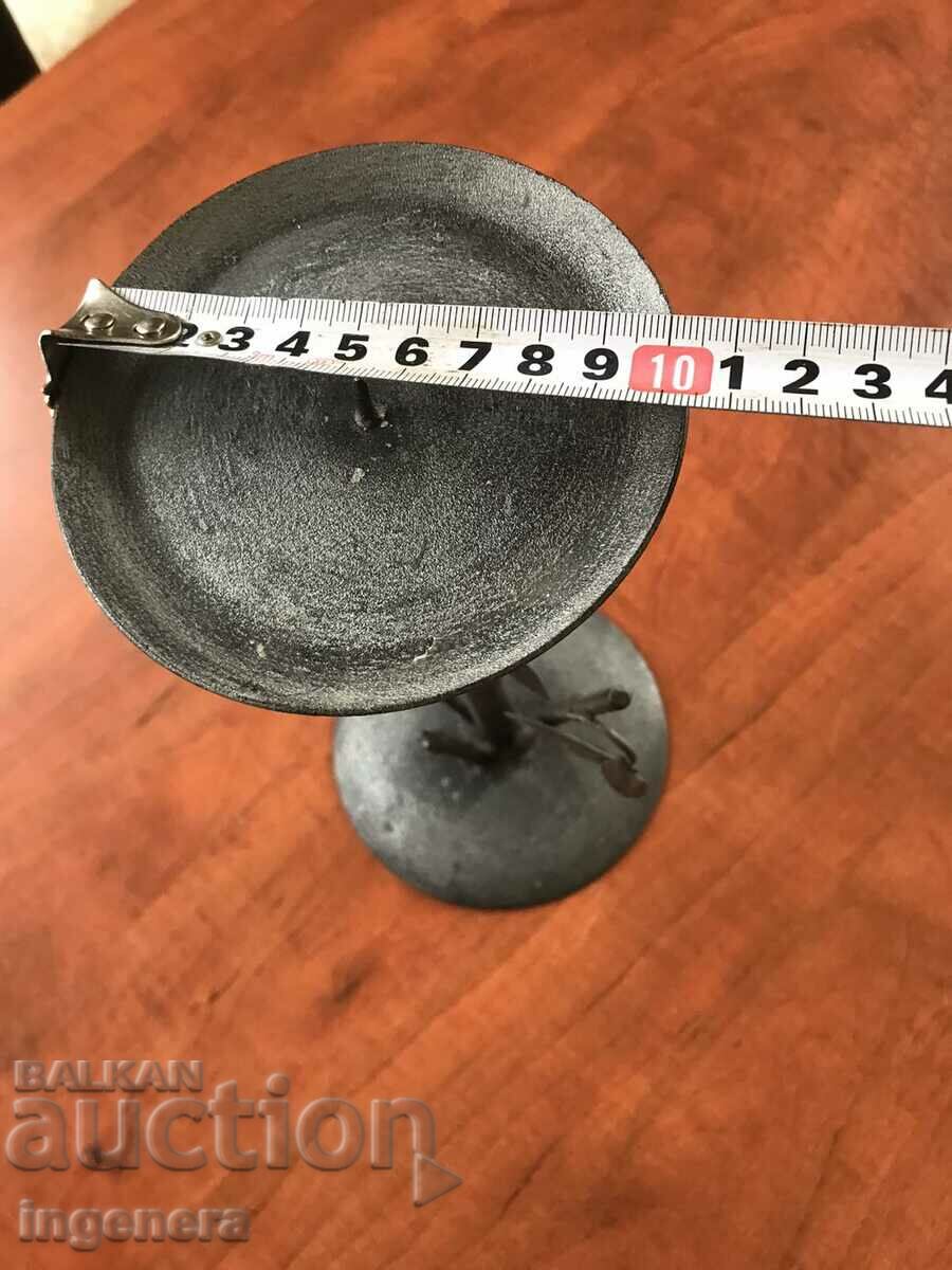 CANDLESTICK WROUGHT IRON METAL OLD - 6 CANDLESTICK WROUGHT IRON METAL OLD - 6