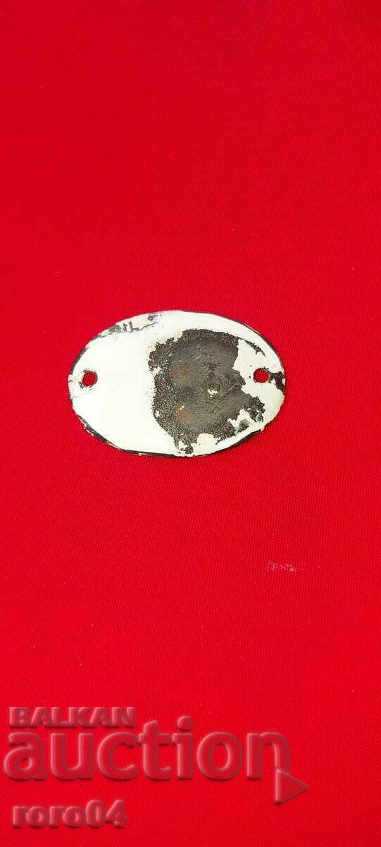 PLATE - PLATE - OLD ENAMEL