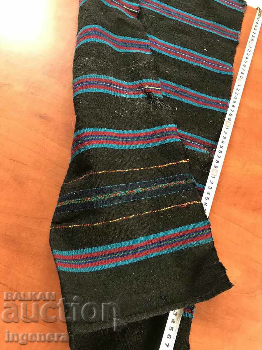 ANTIQUE ETHNIC WOVEN WOOL APRON - 5 ANTIQUE ETHNIC WOVEN WOOL APRON - 5