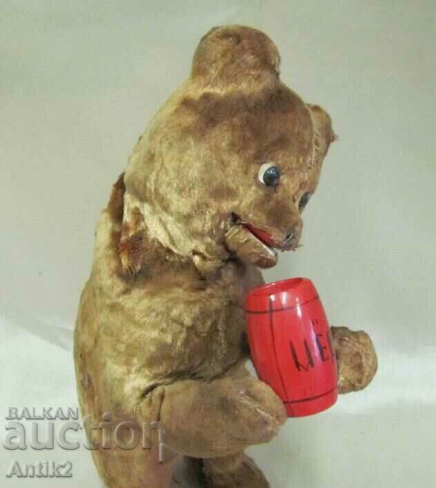 60's Children's Toy - Bear with winding mechanism - 5 60's Children's Toy - Bear with winding mechanism - 5