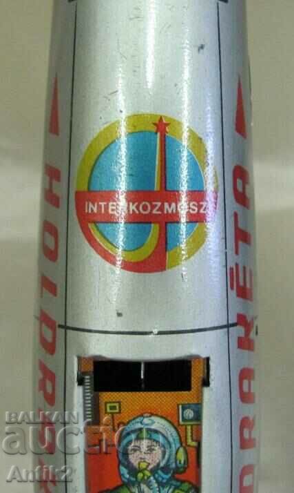 Livrarea Jucărie metalică pentru copii anii 70 - Rachetă cu mecanism Germania