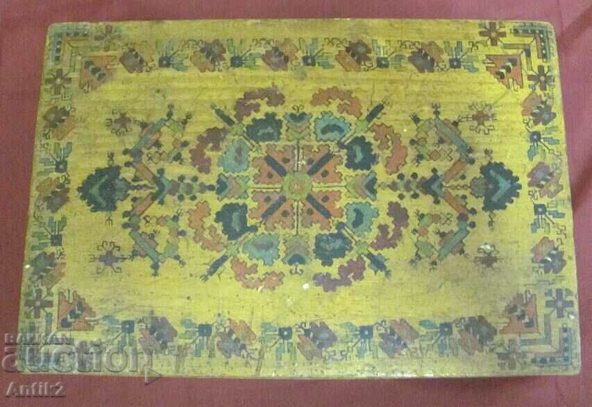 Auction 30's Wooden Jewelry Box Handmade and Painted Auction 30's Wooden Jewelry Box Handmade and Painted