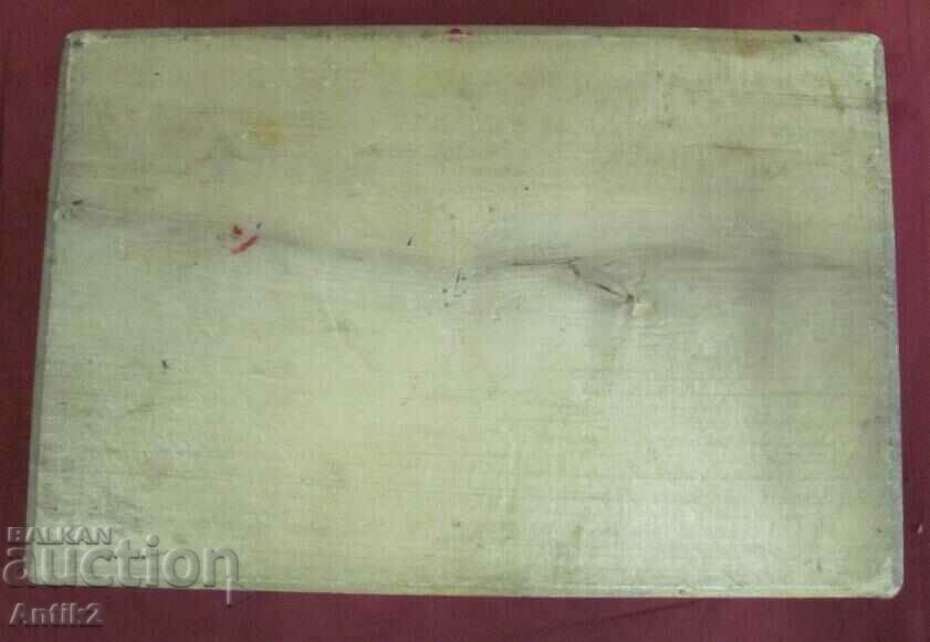 30's Wooden Jewelry Box Handmade and Painted - 7 30's Wooden Jewelry Box Handmade and Painted - 7