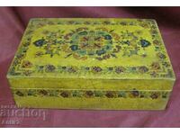 30's Wooden Jewelry Box Handmade and Painted