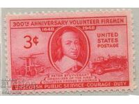 1948. USA. Volunteer firefighters.