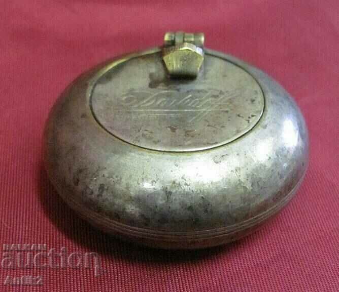 Auction 30s Art Deco Metal Ashtray - DAVIDOFF Auction 30s Art Deco Metal Ashtray - DAVIDOFF