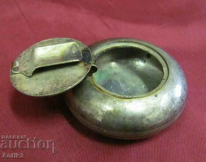 30s Art Deco Metal Ashtray - DAVIDOFF - 5 30s Art Deco Metal Ashtray - DAVIDOFF - 5