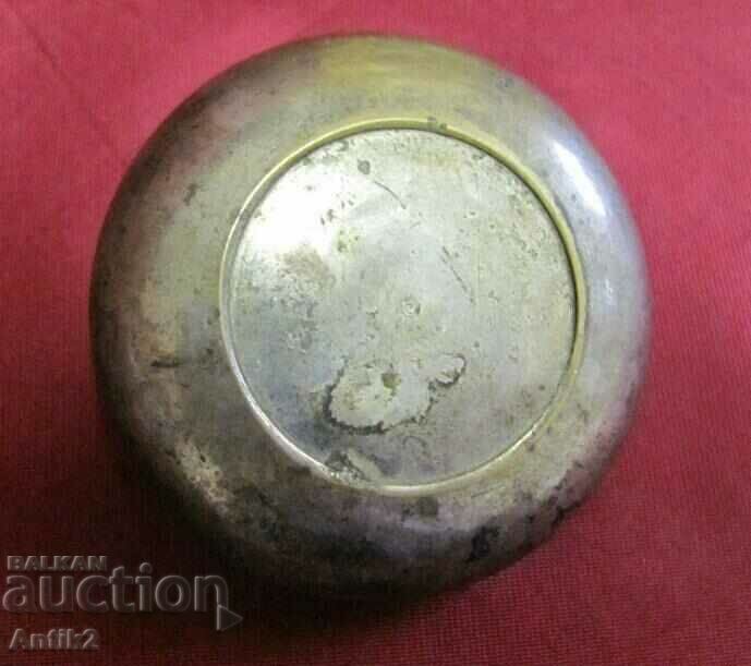 30s Art Deco Metal Ashtray - DAVIDOFF - 7 30s Art Deco Metal Ashtray - DAVIDOFF - 7