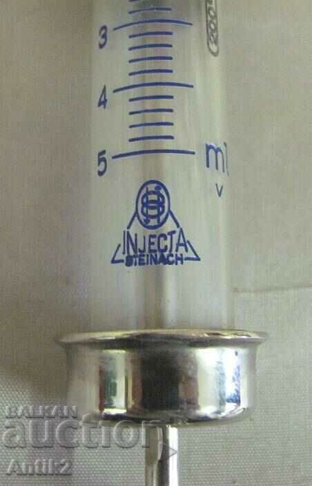 Παράδοση Σύριγγα Β' Παγκοσμίου Πολέμου σε Μεταλλικό Δοχείο 5cc Παράδοση Σύριγγα Β' Παγκοσμίου Πολέμου σε Μεταλλικό Δοχείο 5cc