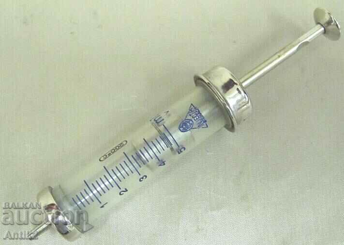 Σύριγγα Β' Παγκοσμίου Πολέμου σε Μεταλλικό Δοχείο 5cc - 7 Σύριγγα Β' Παγκοσμίου Πολέμου σε Μεταλλικό Δοχείο 5cc - 7