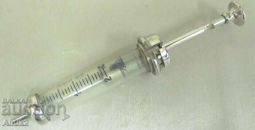 WWII Syringe in Metal Container 2cc - 6 WWII Syringe in Metal Container 2cc - 6