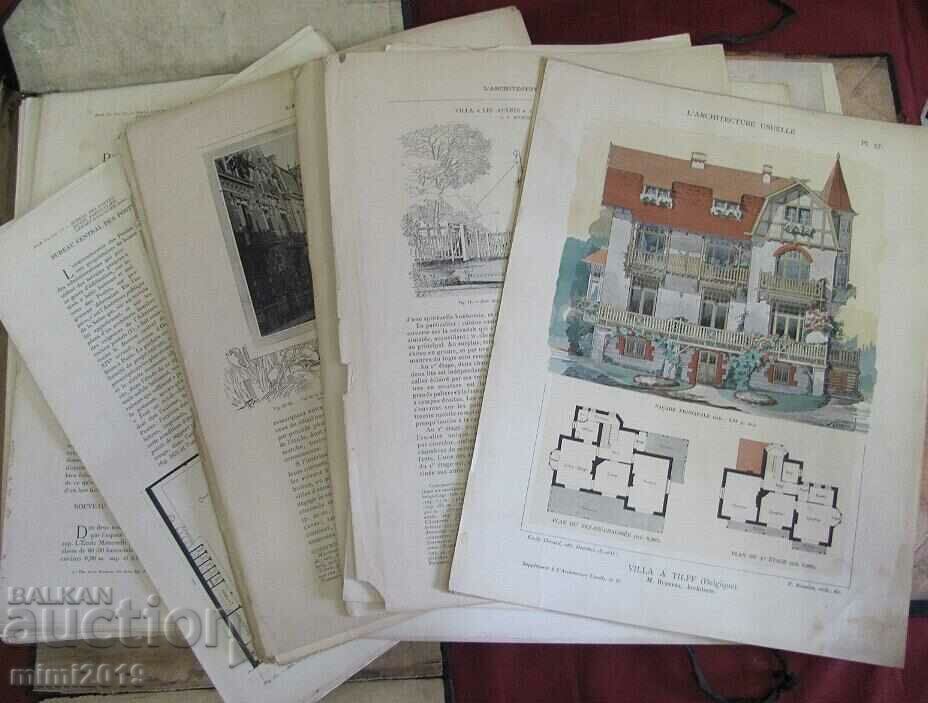 Auction 19th century Art Nouveau Album- Architecture France rare Auction 19th century Art Nouveau Album- Architecture France rare