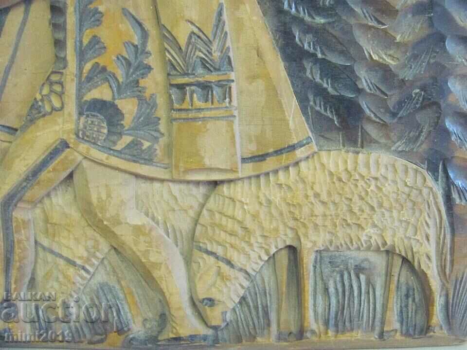 Delivery of 1900's Original Wood Carving "Shepherd" Delivery of 1900's Original Wood Carving "Shepherd"